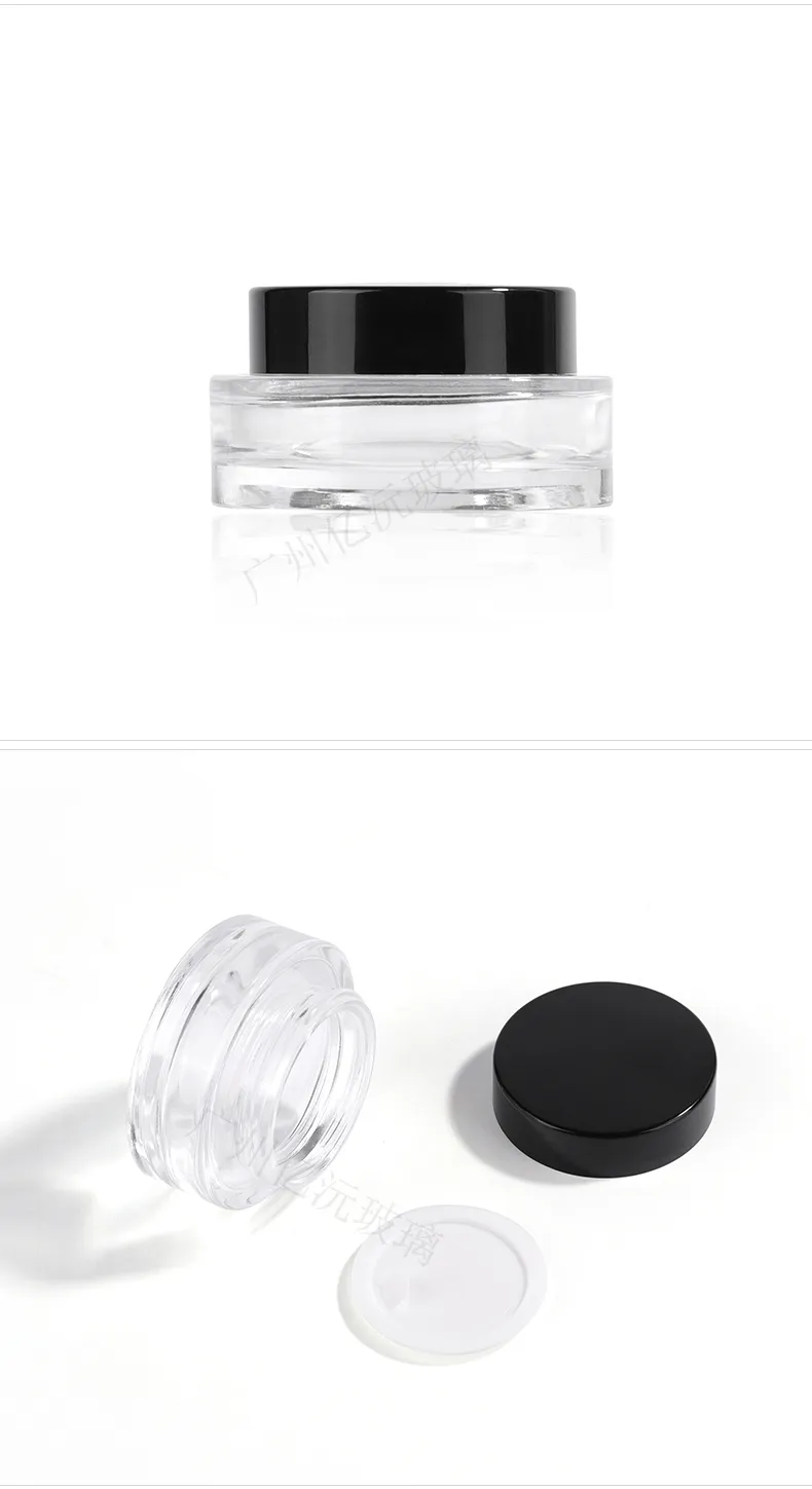 Glass Cosmetic Cream Jar Model 001 | Custom Skincare Packaging | OEM Manufacturer China