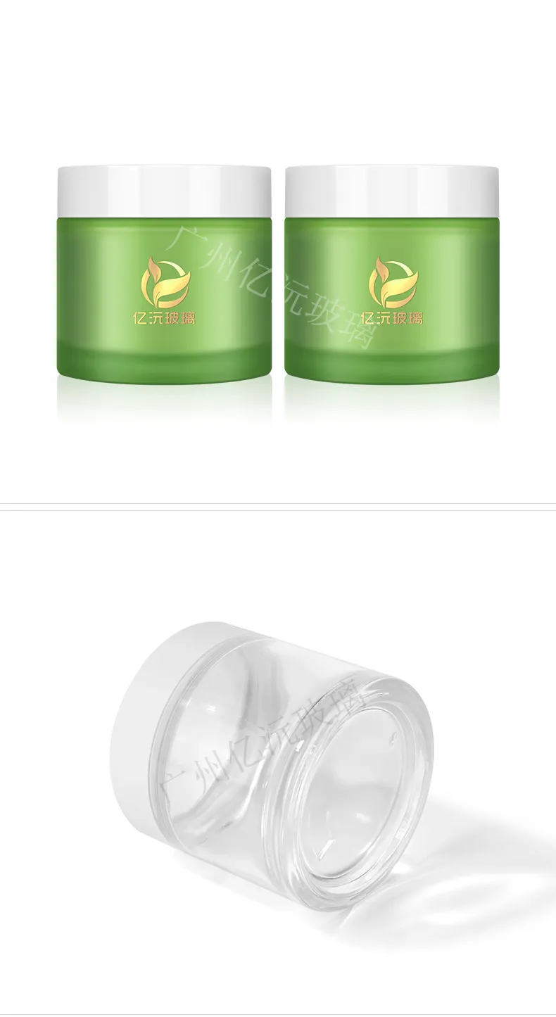 Glass Cosmetic Cream Jar Model 002 | Custom Skincare Packaging | OEM Manufacturer China