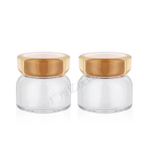 Glass Cosmetic Cream Jar Model 003 | Custom Skincare Packaging | OEM Manufacturer China