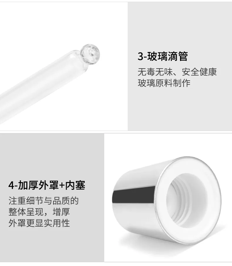 Model 007 Glass Dropper Bottle 5ml 10ml Amber Glass Cosmetic Oil OEM Packaging additional view 11 OEM custom packaging