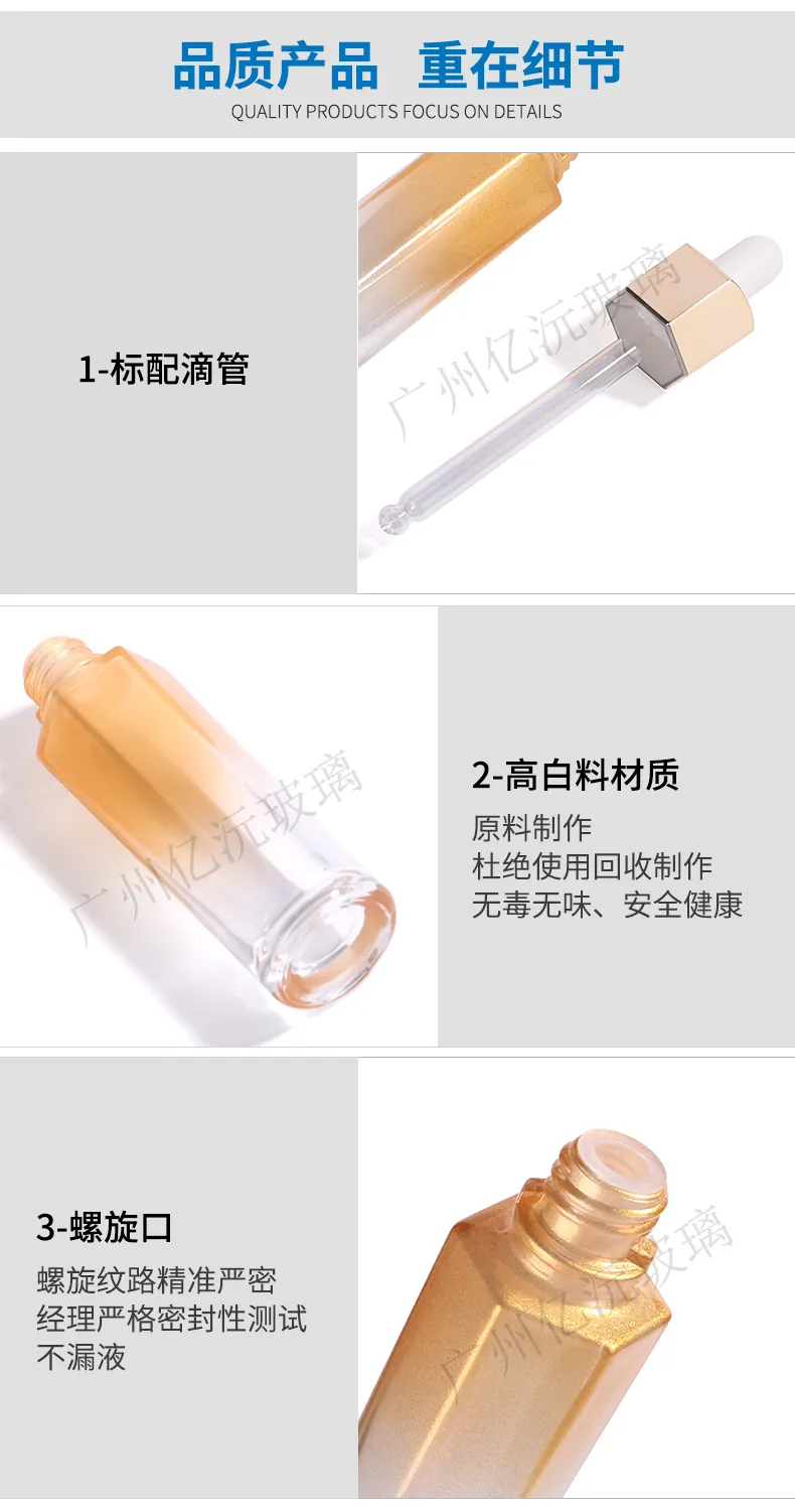 Model 028 Glass Dropper Bottle – 10ml 15ml 30ml Essential Oil Dropper Bottle - view 9