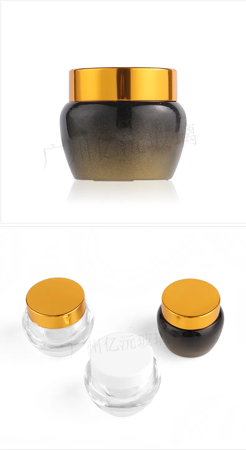 Glass Cosmetic Cream Jar Model 046 | Custom Skincare Packaging | OEM Manufacturer China