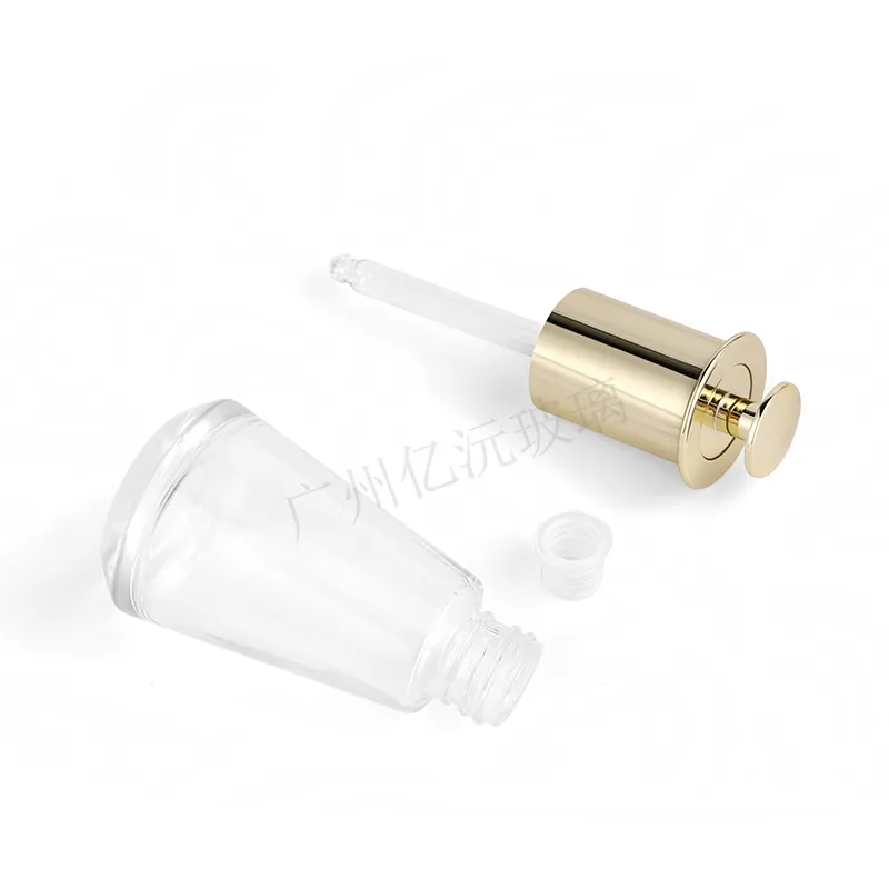Model 058 Glass Dropper Bottle 3ml 5ml 10ml Mini Glass Sample OEM Packaging detail view OEM custom packaging