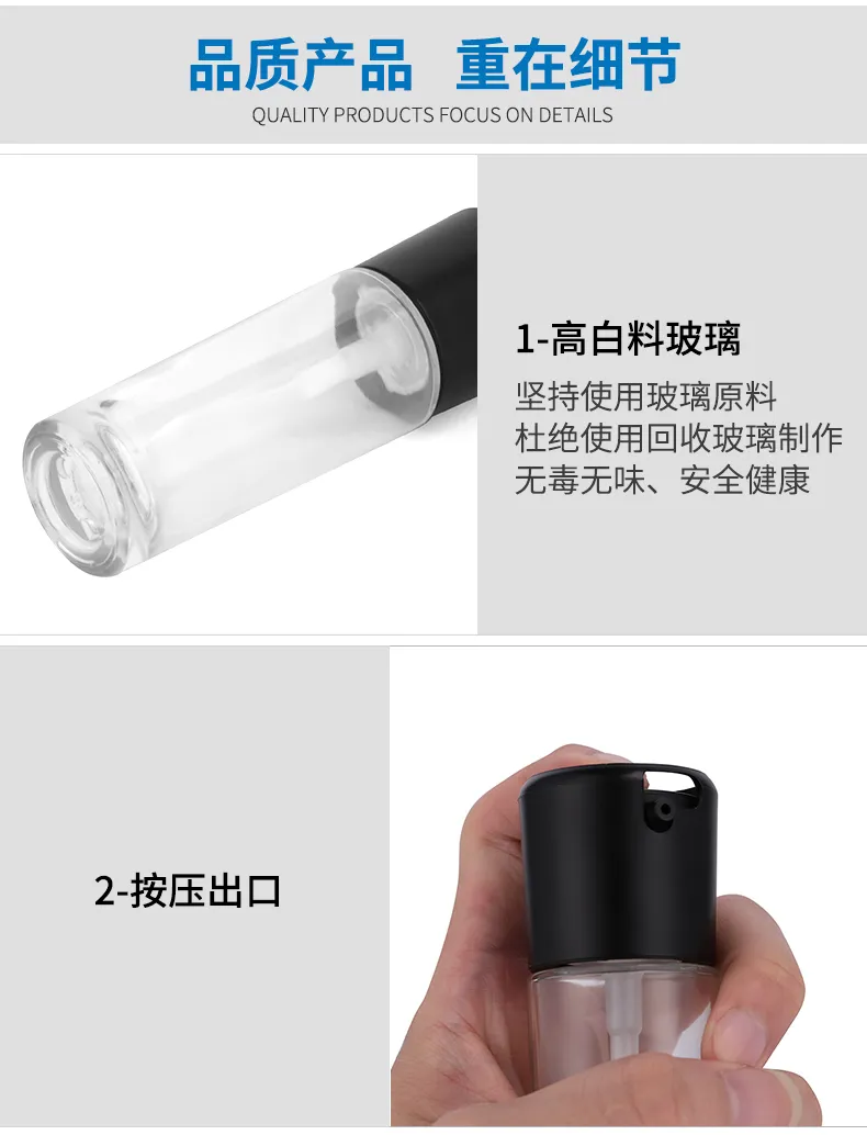 Glass Cosmetic Foundation Bottle Model 072 | Custom Wholesale | OEM Manufacturer China