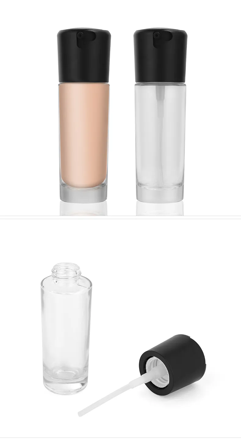 Glass Cosmetic Foundation Bottle Model 072 | Custom Wholesale | OEM Manufacturer China