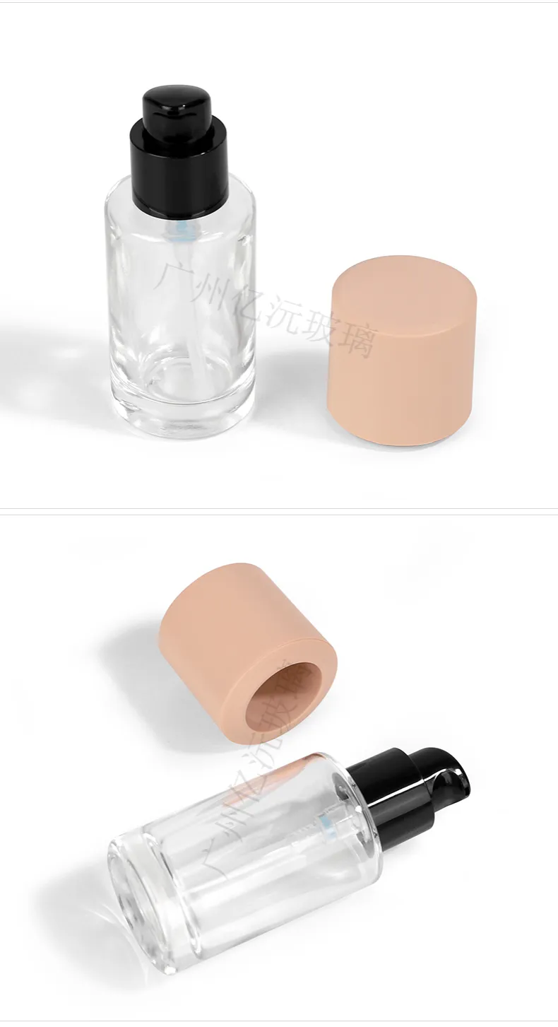 Glass Cosmetic Foundation Bottle Model 073 | Custom Wholesale | OEM Manufacturer China
