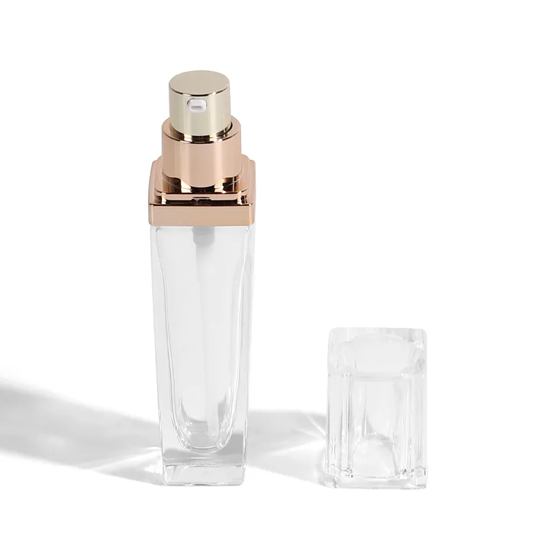 Glass Cosmetic Foundation Bottle Model 076 | Custom Wholesale | OEM Manufacturer China