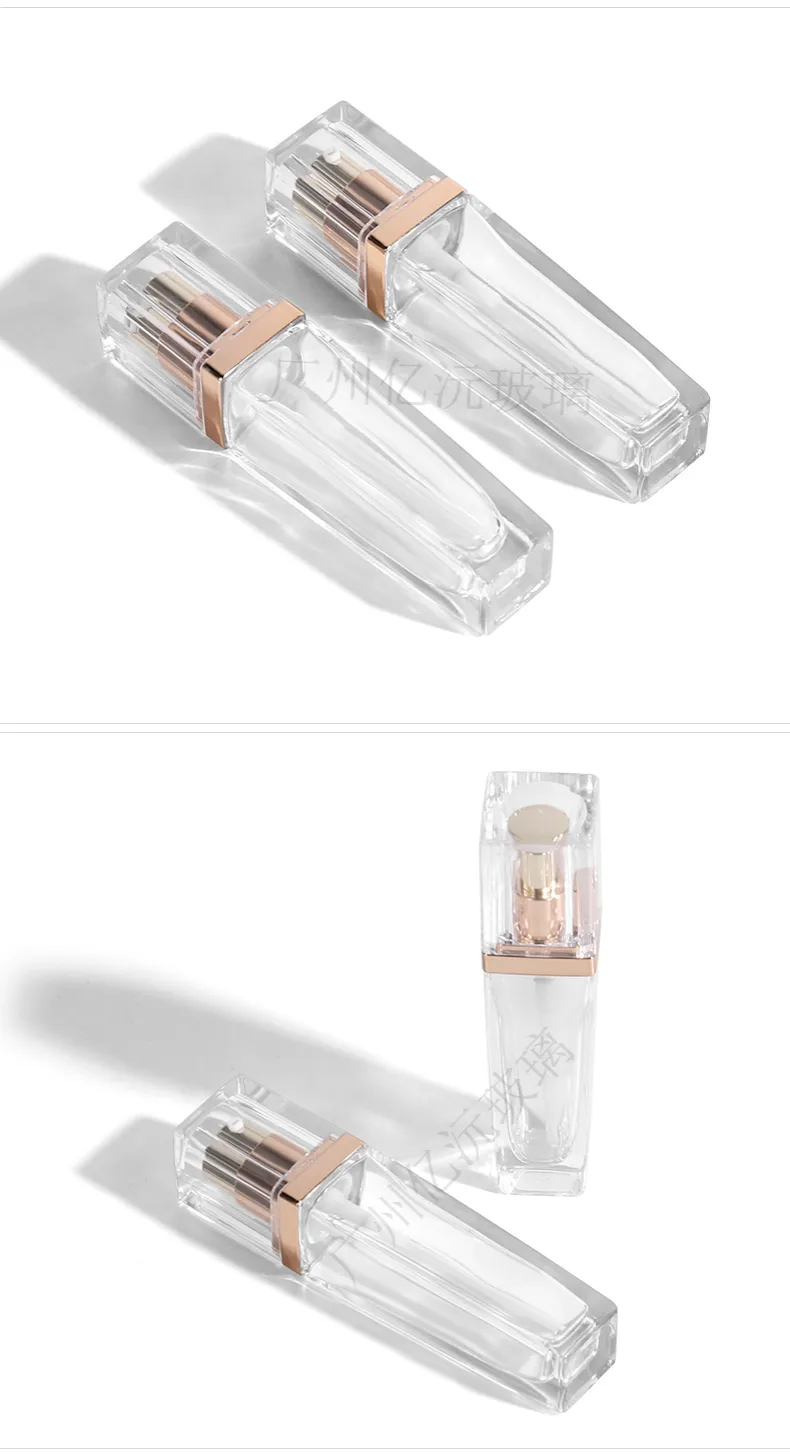 Glass Cosmetic Foundation Bottle Model 076 | Custom Wholesale | OEM Manufacturer China