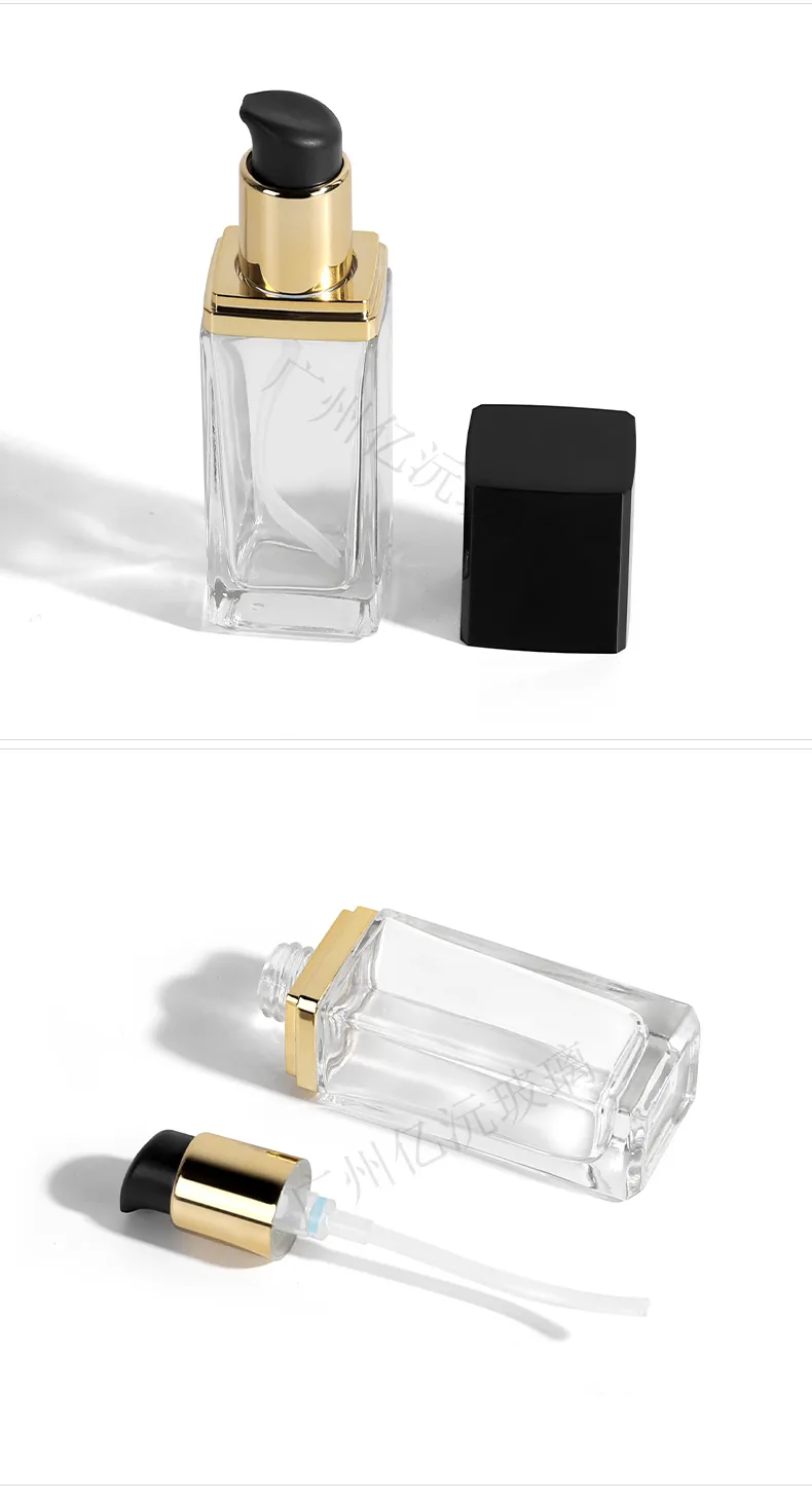Glass Cosmetic Foundation Bottle Model 078 | Custom Wholesale | OEM Manufacturer China