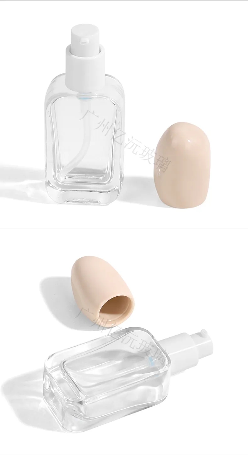 Glass Cosmetic Foundation Bottle Model 081 | Custom Wholesale | OEM Manufacturer China