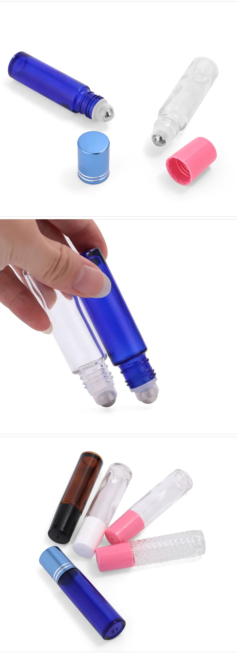 Glass Roller Ball Bottle Model 083 | Custom Roll-On Packaging | OEM Manufacturer China