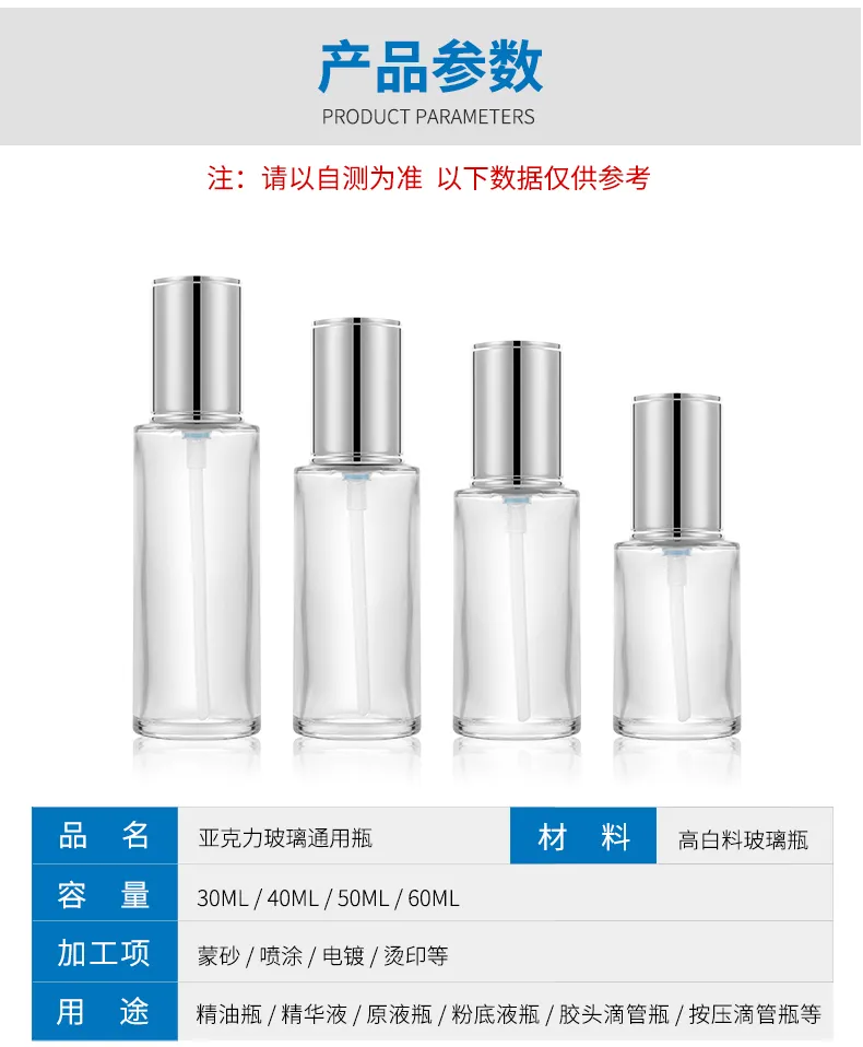 Model 085 Glass Dropper Bottle 15ml 30ml 100ml Glass Cosmetic OEM Packaging additional view 10 OEM custom packaging