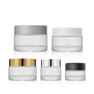 Glass Cosmetic Cream Jar Model 092 | Custom Skincare Packaging | OEM Manufacturer China