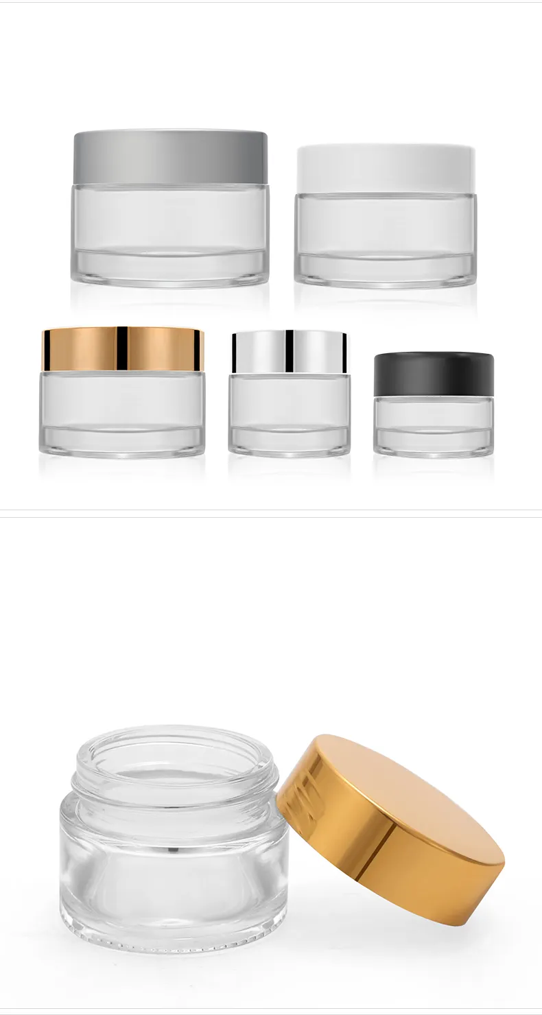 Glass Cosmetic Cream Jar Model 092 | Custom Skincare Packaging | OEM Manufacturer China