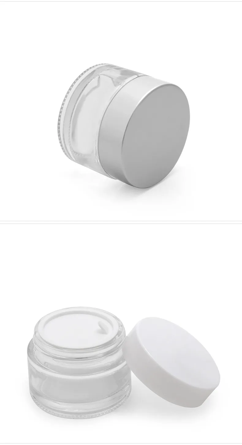 Glass Cosmetic Cream Jar Model 092 | Custom Skincare Packaging | OEM Manufacturer China