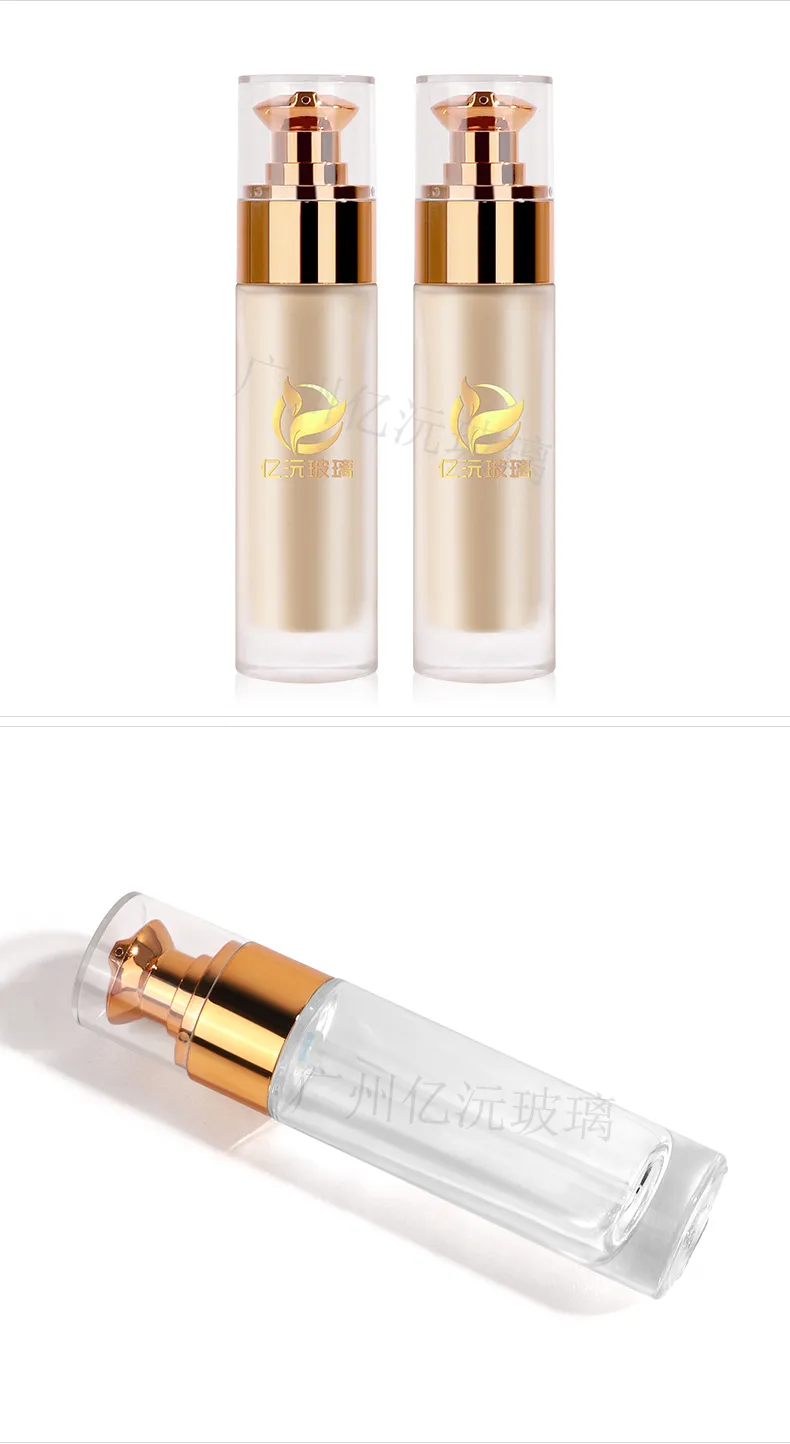 Glass Cosmetic Foundation Bottle Model 096 | Custom Wholesale | OEM Manufacturer China