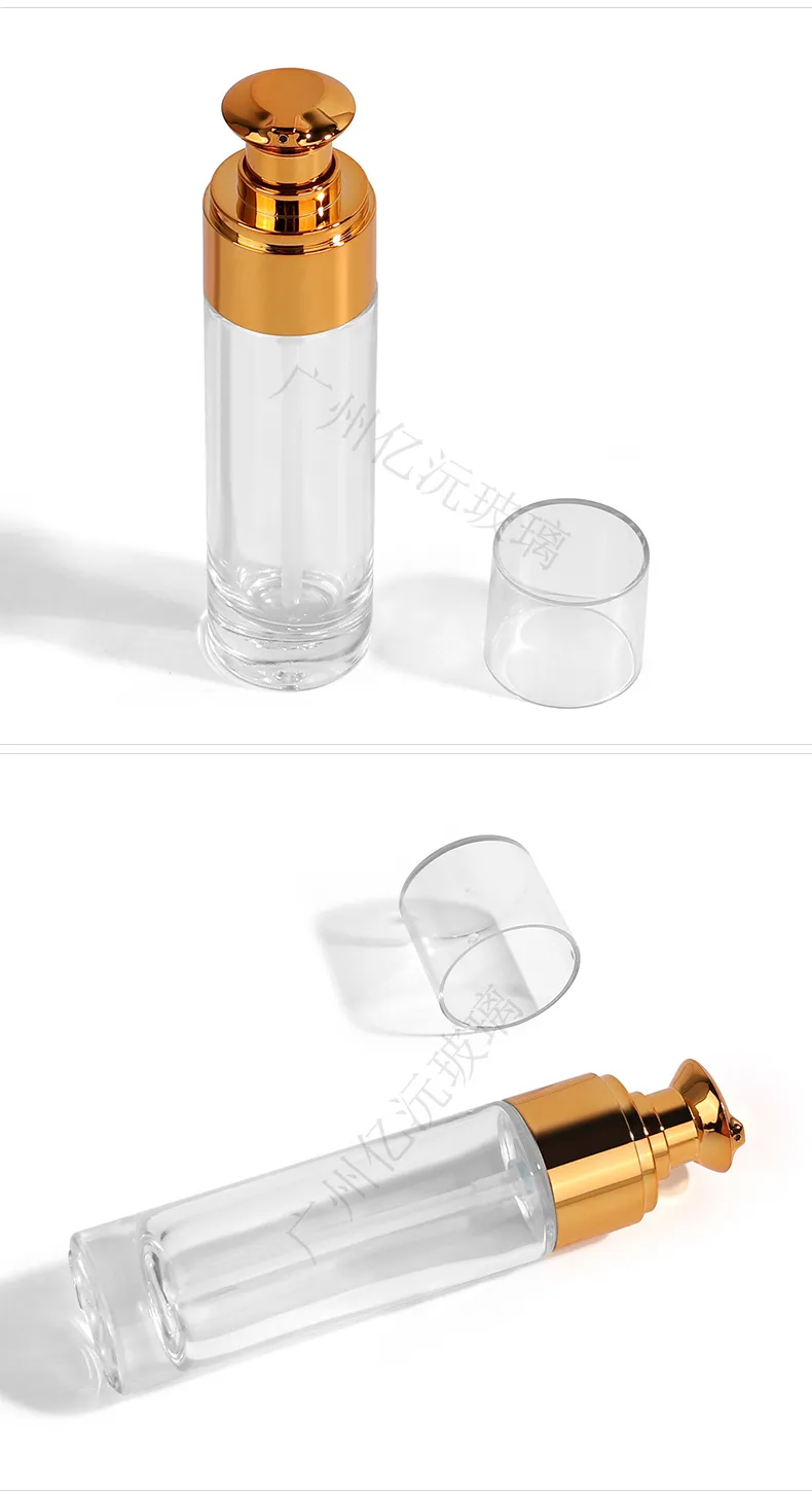 Glass Cosmetic Foundation Bottle Model 096 | Custom Wholesale | OEM Manufacturer China
