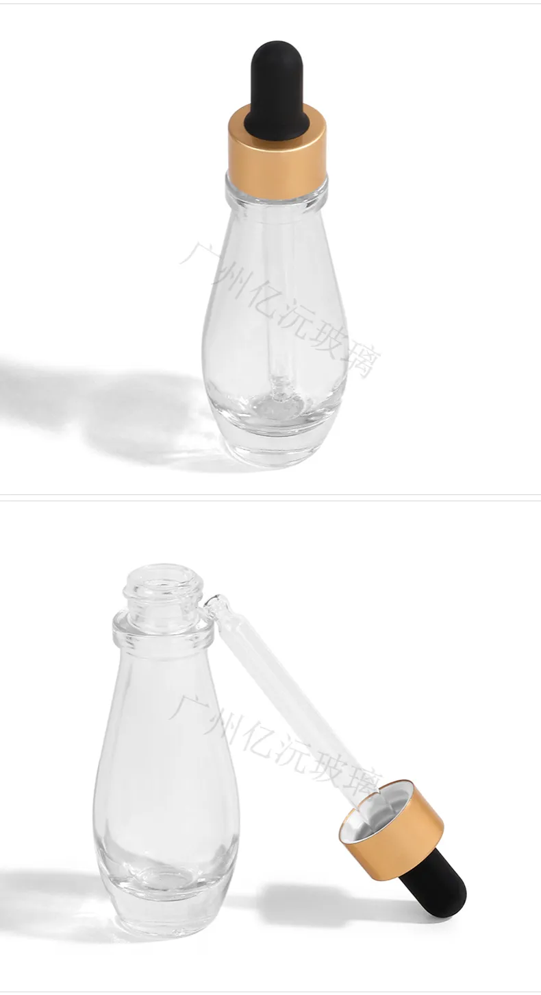 Model 103 Glass Dropper Bottle 15ml 30ml 50ml Clear Glass OEM OEM Packaging additional view 7 OEM custom packaging