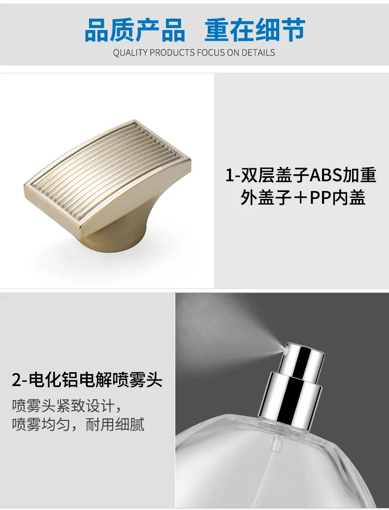 Model 104 Luxury Perfume Bottle – 15ml 30ml 50ml OEM Glass Perfume Packaging - view 10