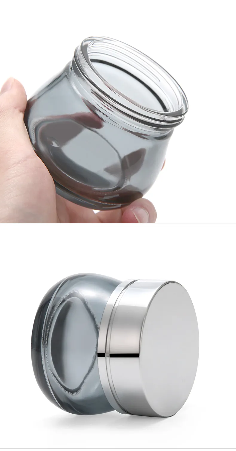 Glass Cosmetic Cream Jar Model 116 | Custom Skincare Packaging | OEM Manufacturer China