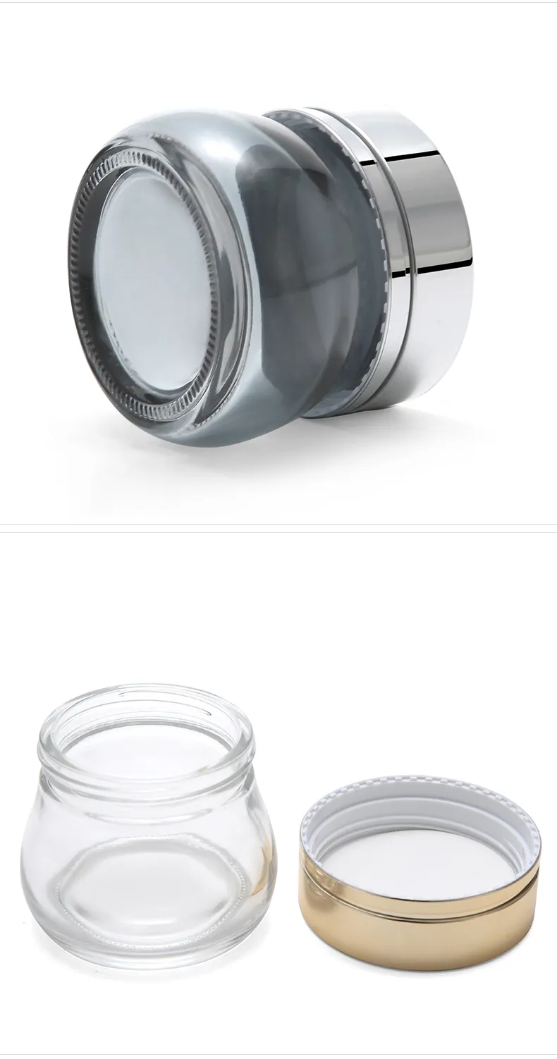 Glass Cosmetic Cream Jar Model 116 | Custom Skincare Packaging | OEM Manufacturer China