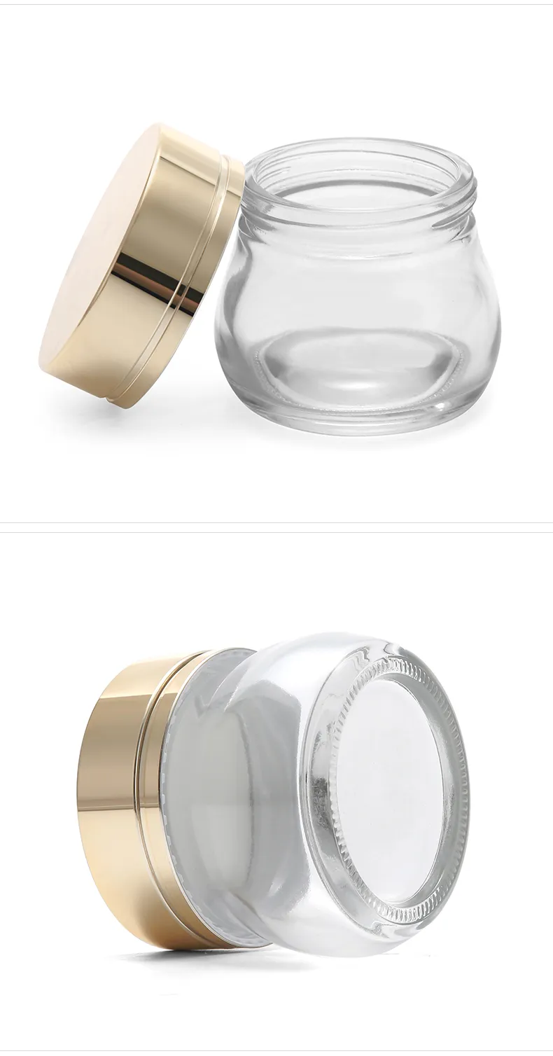 Glass Cosmetic Cream Jar Model 116 | Custom Skincare Packaging | OEM Manufacturer China