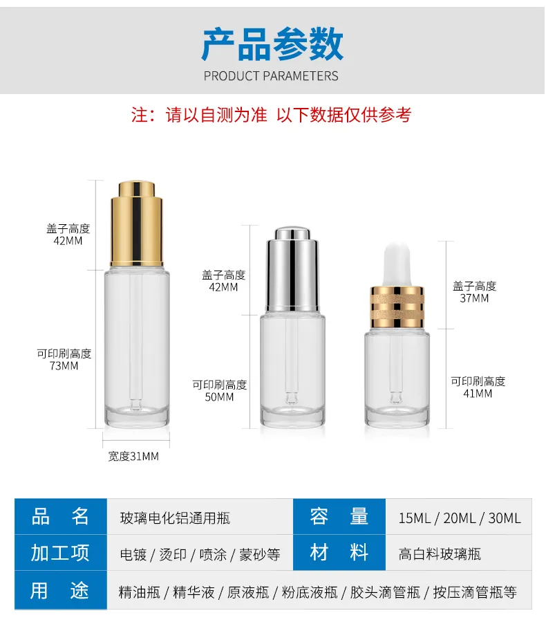 Model 122 Glass Dropper Bottle 10ml 20ml 30ml Amber Glass Serum OEM Packaging additional view 12 OEM custom packaging