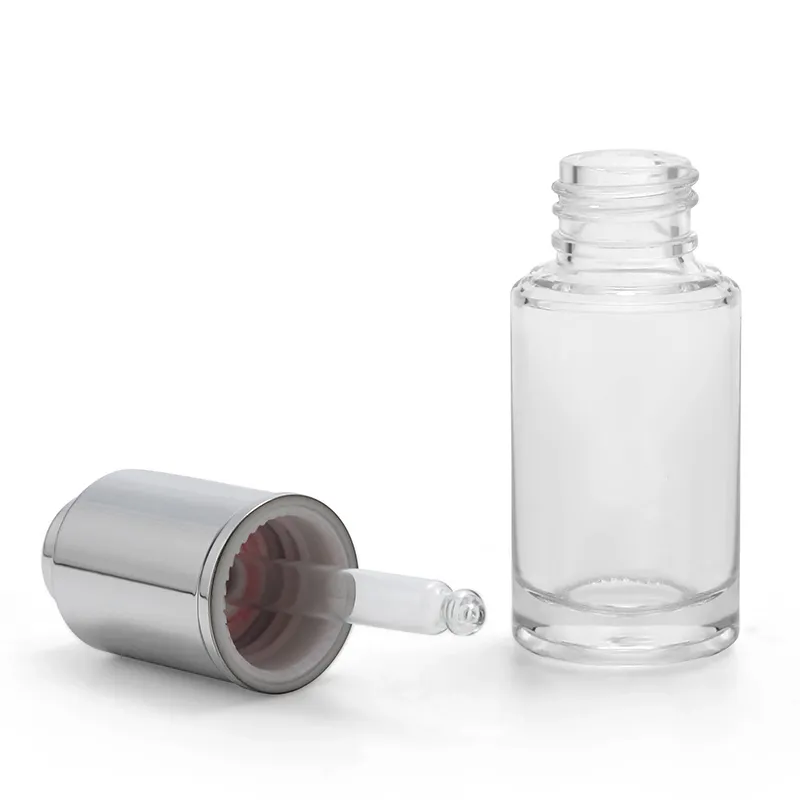 Model 122 Glass Dropper Bottle 10ml 20ml 30ml Amber Glass Serum OEM Packaging detail view OEM custom packaging