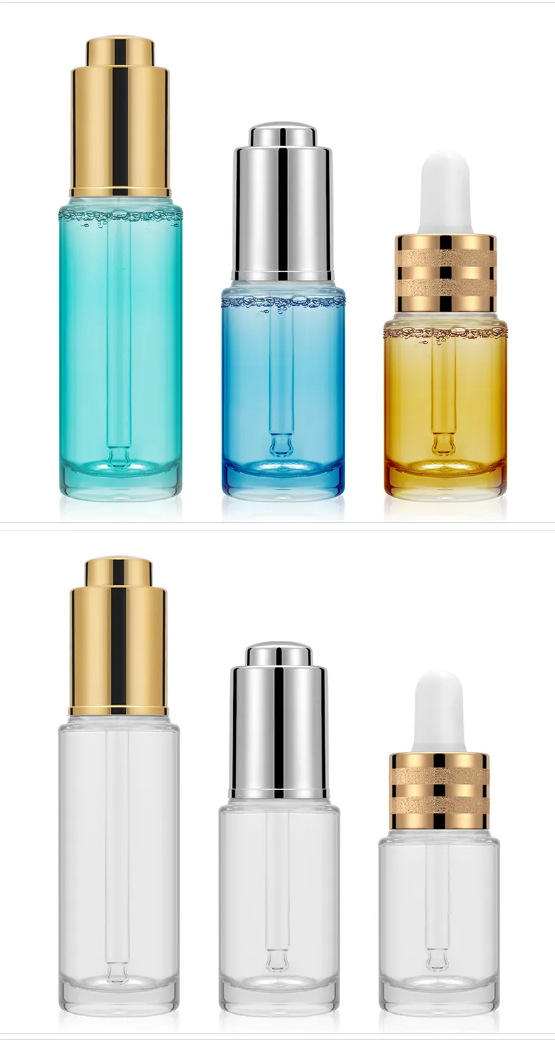 Model 122 Glass Dropper Bottle 10ml 20ml 30ml Amber Glass Serum OEM Packaging additional view 6 OEM custom packaging