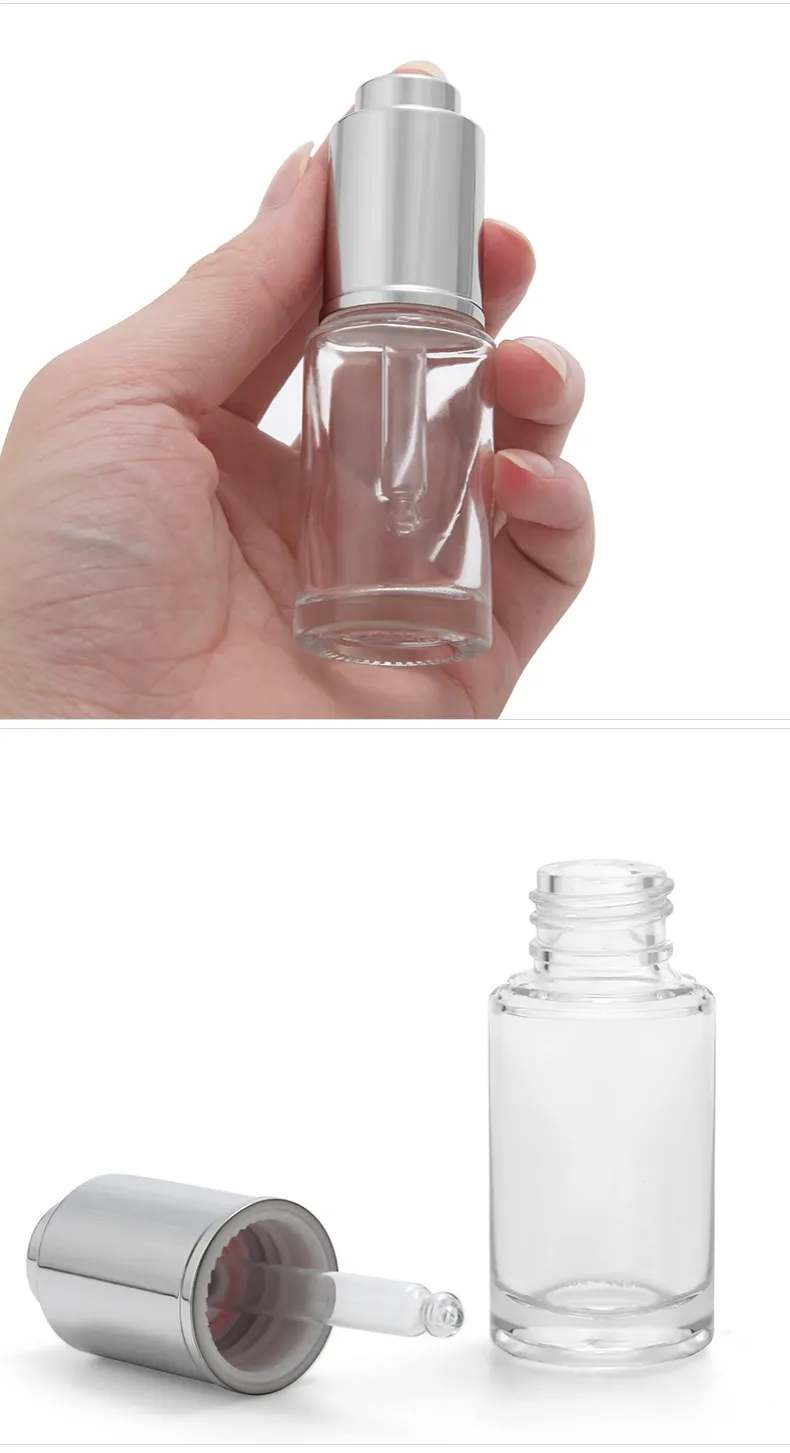 Model 122 Glass Dropper Bottle 10ml 20ml 30ml Amber Glass Serum OEM Packaging additional view 9 OEM custom packaging