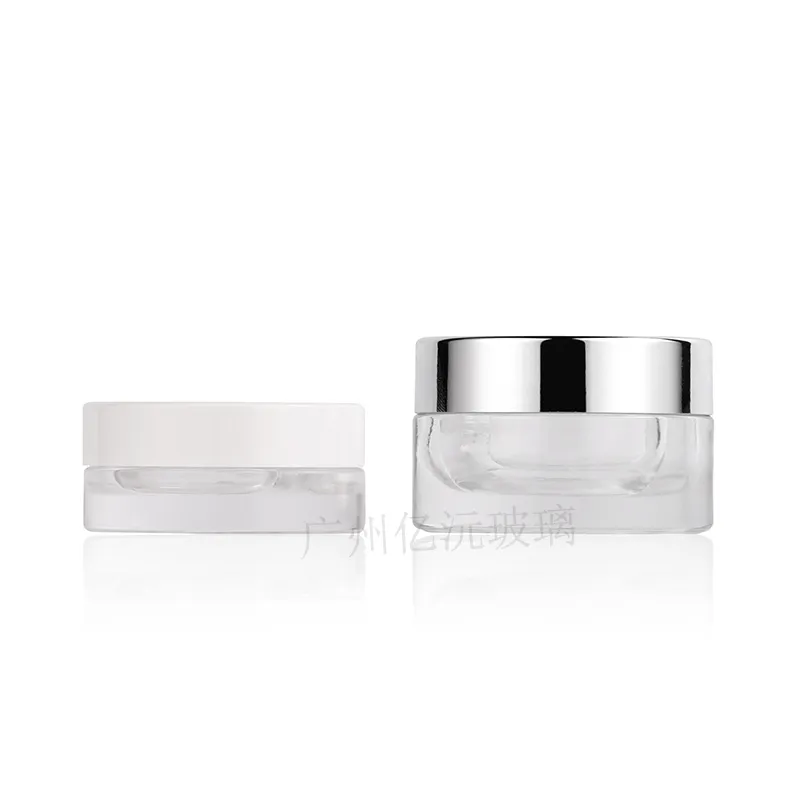 Glass Cosmetic Cream Jar Model 123 | Custom Skincare Packaging | OEM Manufacturer China