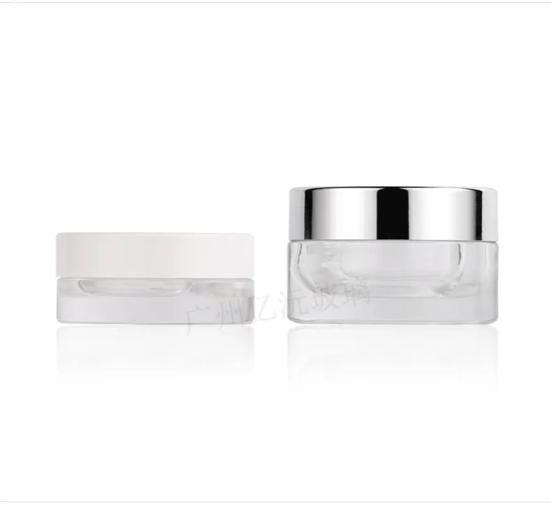 Glass Cosmetic Cream Jar Model 123 | Custom Skincare Packaging | OEM Manufacturer China