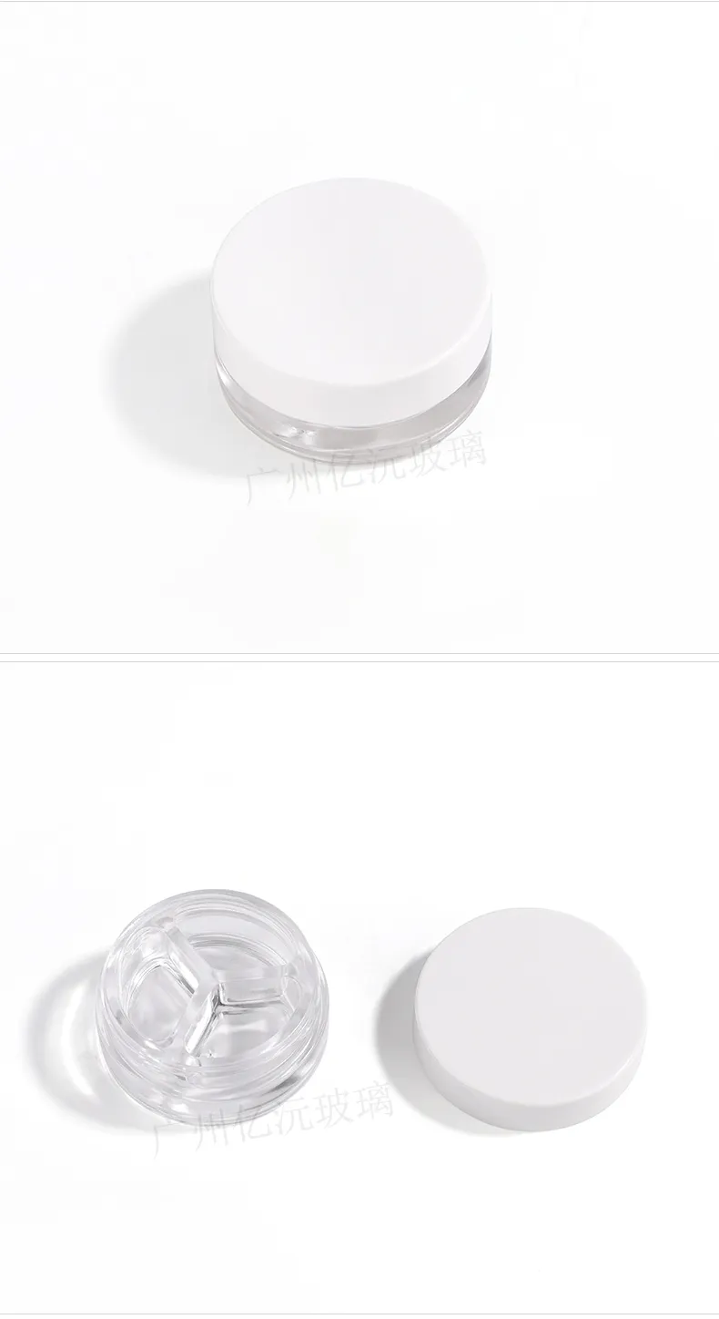 Glass Cosmetic Cream Jar Model 123 | Custom Skincare Packaging | OEM Manufacturer China