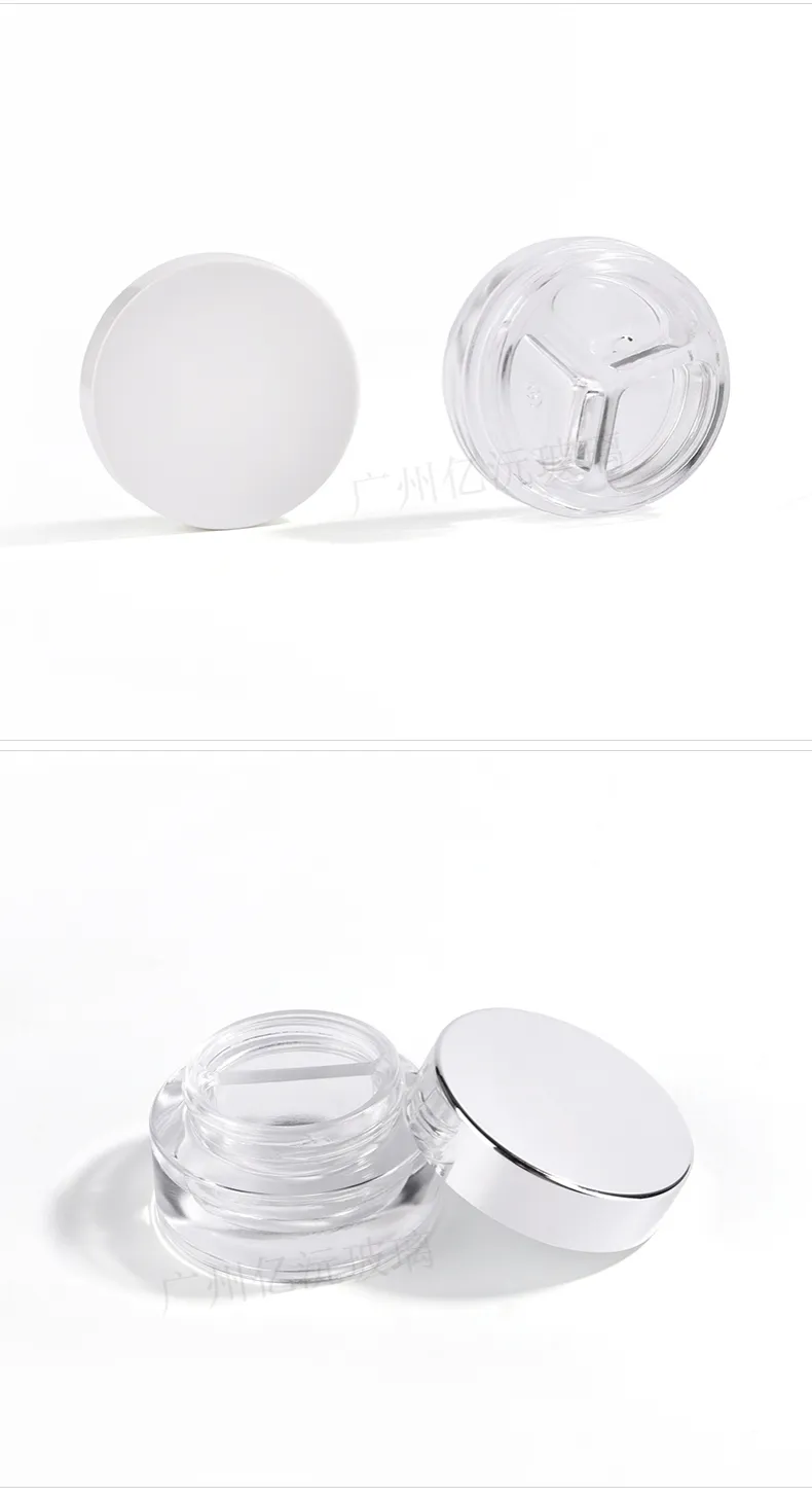 Glass Cosmetic Cream Jar Model 123 | Custom Skincare Packaging | OEM Manufacturer China