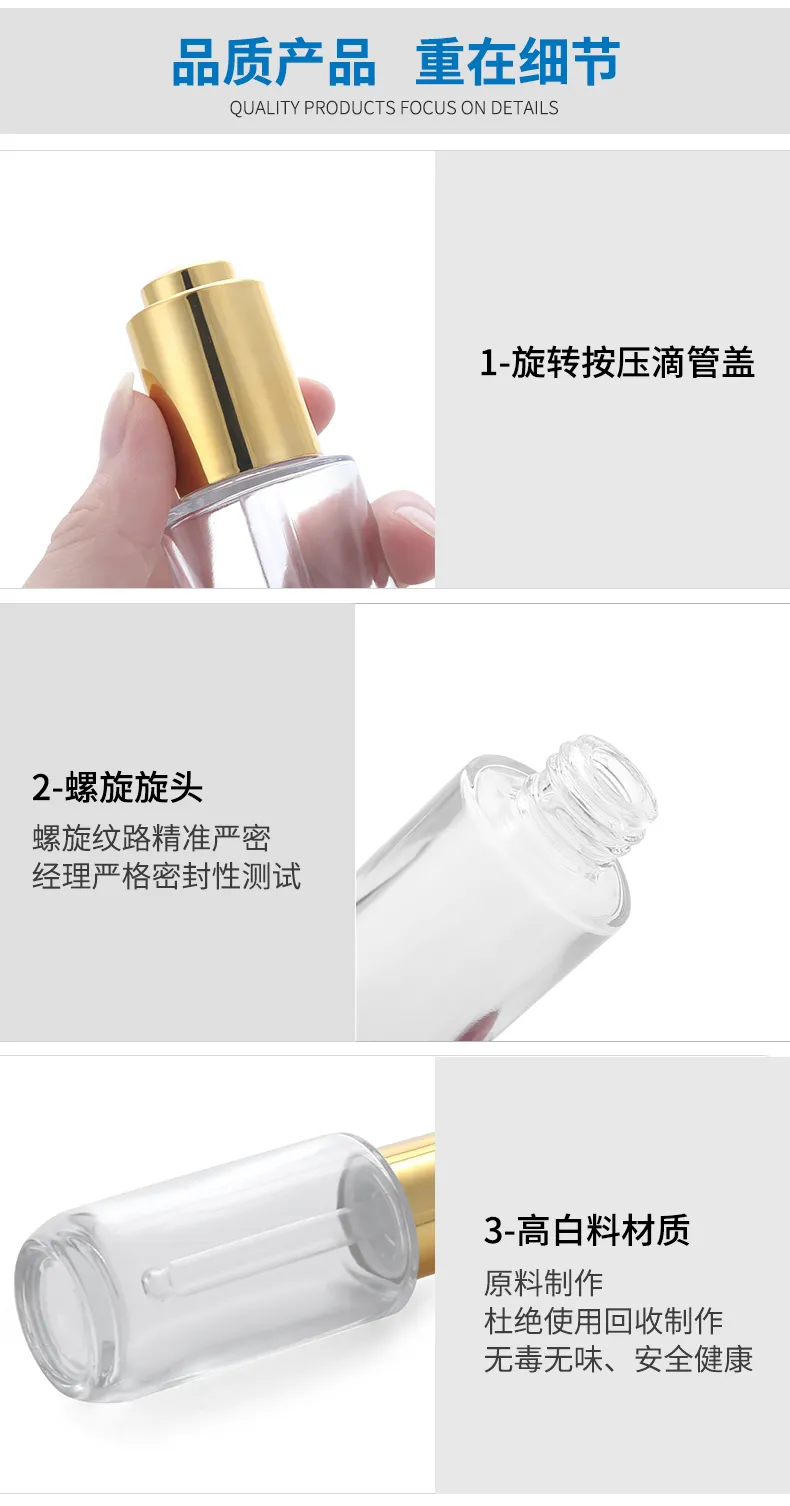 Model 141 Glass Dropper Bottle 5ml 10ml 15ml Glass Cosmetic OEM Packaging additional view 11 OEM custom packaging