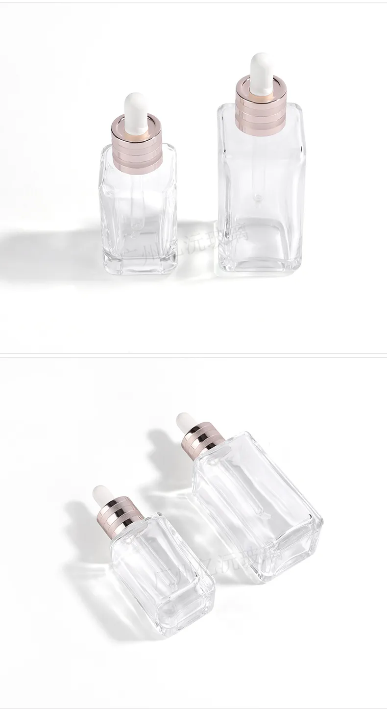 Model 145 Glass Dropper Bottle 5ml 10ml Glass with Cap Pipette OEM Packaging side view OEM custom packaging