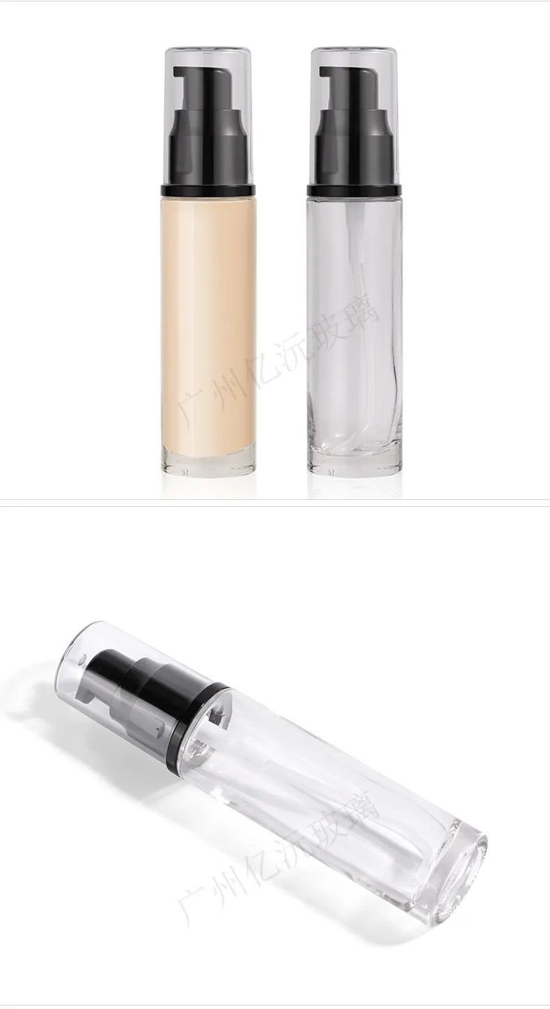 Glass Cosmetic Foundation Bottle Model 156 | Custom Wholesale | OEM Manufacturer China