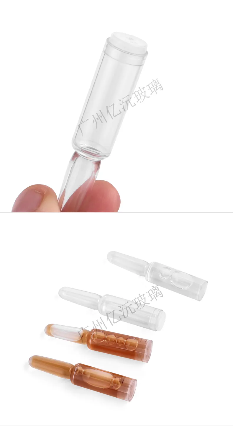 Model 172 PETG Plastic Ampoule Bottle 5ml 10ml Clear Cosmetic Serum Single Use Packaging additional view 8 OEM custom pack...