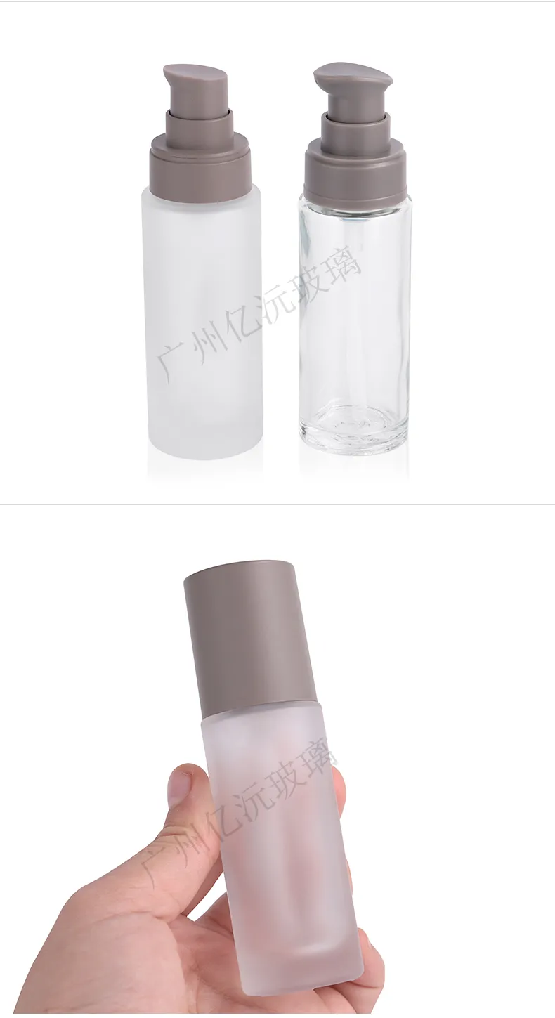 Glass Cosmetic Foundation Bottle Model 175 | Custom Wholesale | OEM Manufacturer China