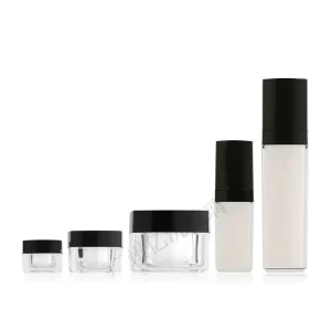 Model 177 clear acrylic cosmetic bottle 50ml 100ml PETG lotion packaging