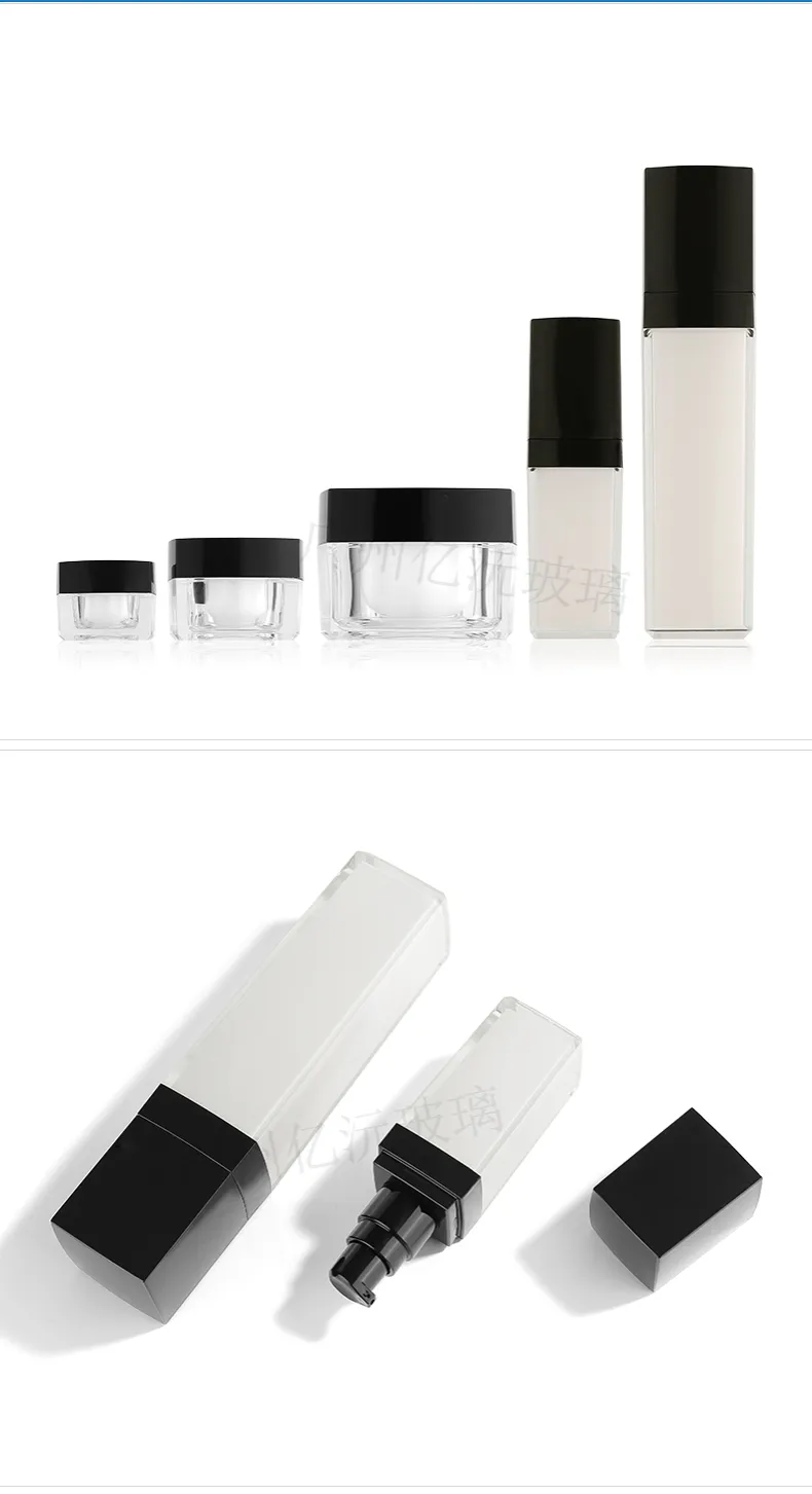 Model 177 Acrylic Cosmetic Bottle – 50ml 100ml Clear PETG Packaging - view 6