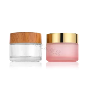 Glass Cosmetic Cream Jar Model 184 | Custom Skincare Packaging | OEM Manufacturer China