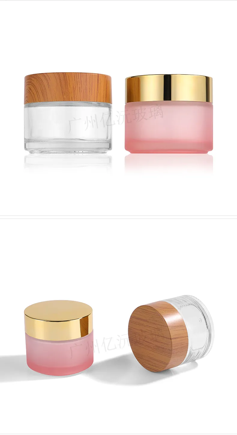 Glass Cosmetic Cream Jar Model 184 | Custom Skincare Packaging | OEM Manufacturer China