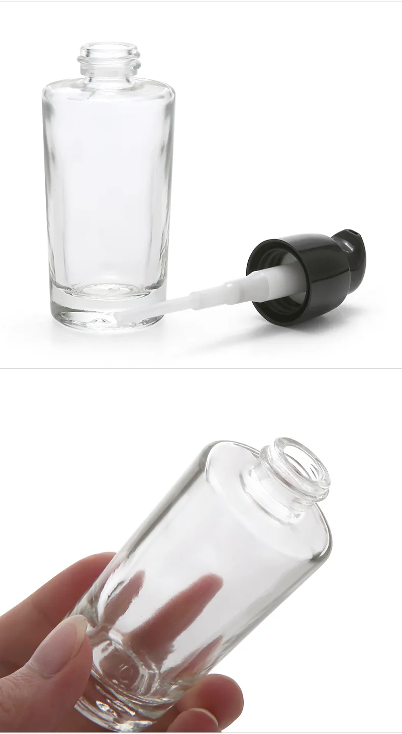 Glass Cosmetic Foundation Bottle Model 186 | Custom Wholesale | OEM Manufacturer China