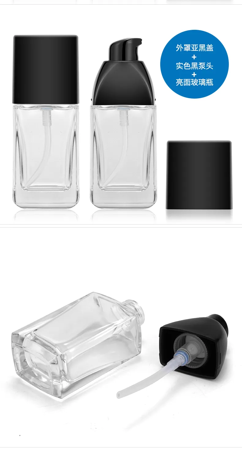 Glass Cosmetic Foundation Bottle Model 187 | Custom Wholesale | OEM Manufacturer China