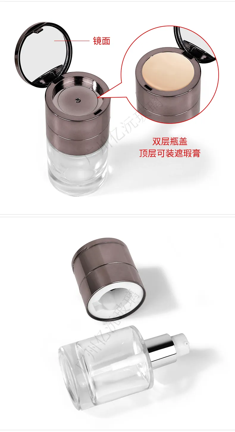 Glass Cosmetic Foundation Bottle Model 188 | Custom Wholesale | OEM Manufacturer China