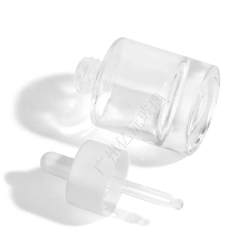 Model 194 Glass Dropper Bottle 15ml 30ml 100ml Glass OEM Cosmetic OEM Packaging detail view OEM custom packaging