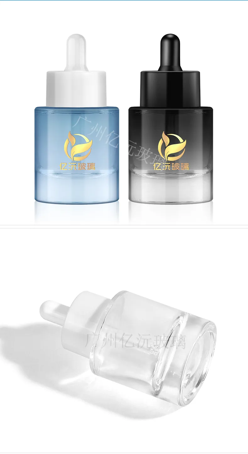 Model 194 Glass Dropper Bottle 15ml 30ml 100ml Glass OEM Cosmetic OEM Packaging additional view 6 OEM custom packaging