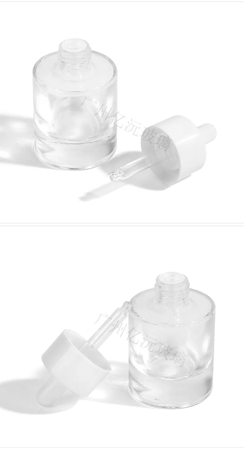 Model 194 Glass Dropper Bottle 15ml 30ml 100ml Glass OEM Cosmetic OEM Packaging additional view 7 OEM custom packaging