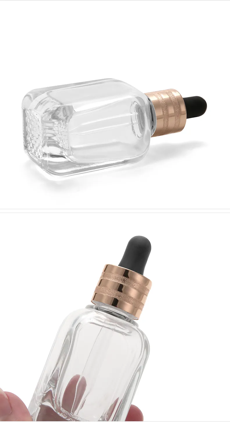 Model 201 Glass Dropper Bottle 10ml 20ml 30ml Glass Aromatherapy Serum OEM Packaging additional view 10 OEM custom packaging